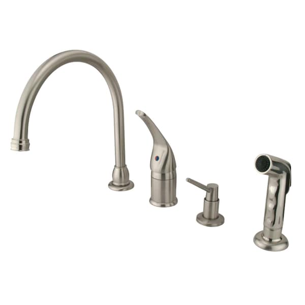 KB828K8 Single-Handle Widespread Kitchen Faucet, Brushed Nickel
